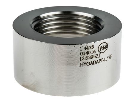AC - 222 22U Vega Hygienic Weld-on Fitting Universal Adapter for Use with VEGABAR and VEGAPOINT Switche With 1 Threaded Connection