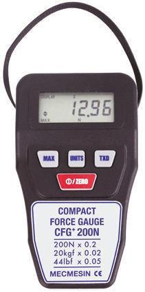 860-022 Mecmesin  Force Gauge 500Hz RS232, Range: 200N, Resolution: 0.2 N