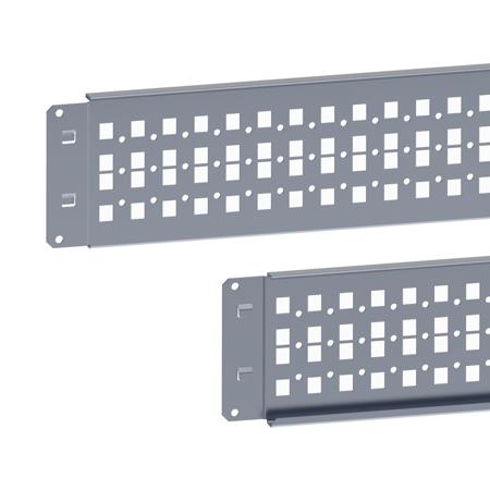 NSYSQCR12080 Schneider Electric PanelSeT Series Steel Cross Rail, 120mm W, 800mm H, 20mm D For Use With Enclosure