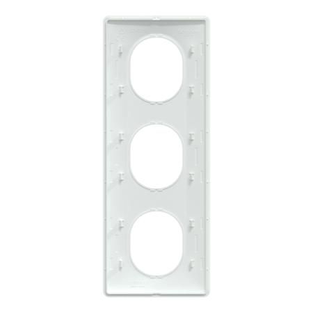 S320726 Schneider Electric White, 3 Gang, Ovalis C Series
