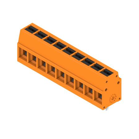 2786600000 Weidmüller  Series PCB Terminal Block, 9-Contact, 5mm Pitch, Push-In, 1-Row, Solder Termination