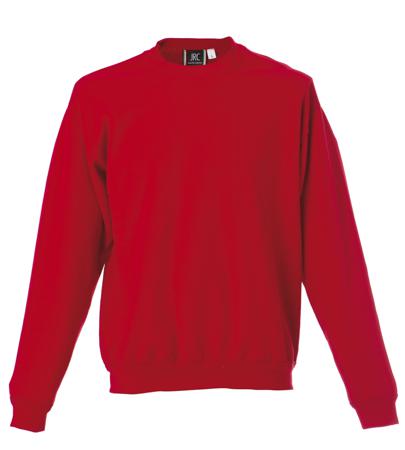 989224-XL-RED JRC 989224 Red 20% Polyester, 80% Cotton Sweat Shirt XL