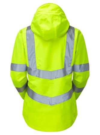 P704-24 PULSAR P704 Yellow Women Hi Vis Fleece Jacket, 24