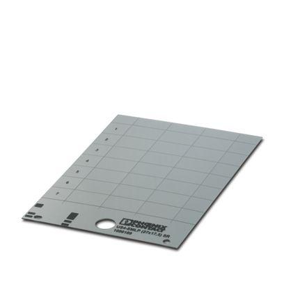 1090189 Phoenix Contact US4-EMLP Silver on Silver Cable Labels, 17.5 mm Length, 27 mm Width, 17.5mm Label Length, 27mm Label