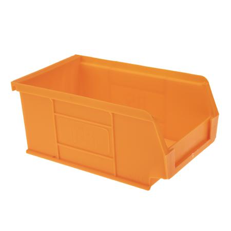 469-6784 RS Pro Orange Plastic Stackable Storage Bin, 76mm x 101mm x 167mm