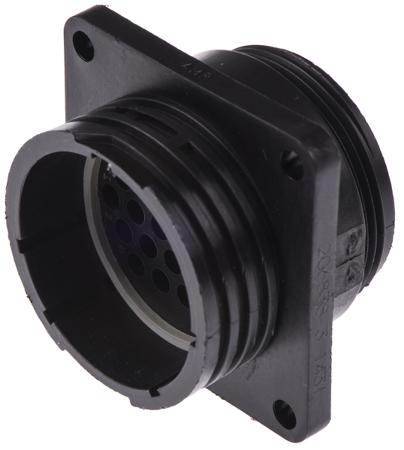 206838-3 TE Connectivity, 24 Pole Panel Mount Connector Socket, 23 Shell Size, Male Contacts