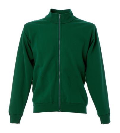 989236-L-GREEN JRC 989236 Green 20% Polyester, 80% Cotton Full Zip Fleece L
