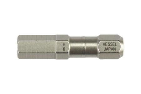 IB-H6x30 Vessel Hexagon Screwdriver Bit, 30 mm Tip, 1/4 in Drive, Hex Drive, 30 mm Overall