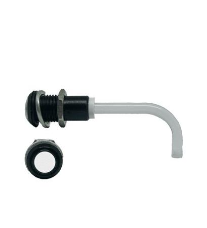 RHD-0700-2500-F9P67PR  Bivar, Panel Mount Right Angle LED Light Pipe, Clear Round Lens