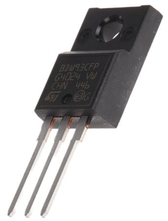 BDW93CFP STMicroelectronics  NPN Darlington Transistor, 15 A 100 V HFE:100, 3-Pin TO-220FP