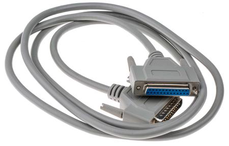 182-8823 RS PRO Male 25 Pin D-sub to Female 25 Pin D-sub Serial Cable, 2m PVC