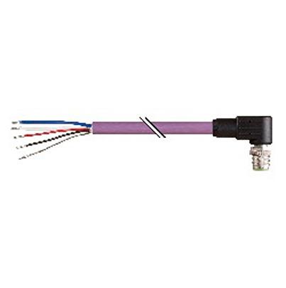 X67CA0X51-0020 B&R Right Angle Male 4 way M12 to Unterminated Actuator/Sensor Cable, 2m