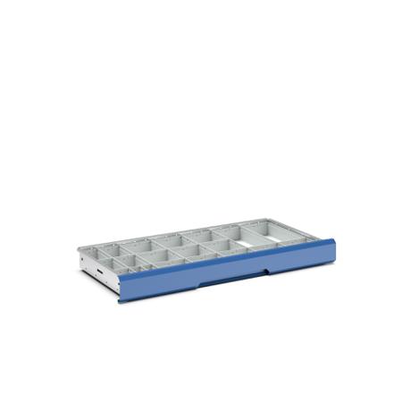43020791 Bott Polypropylene, Recycled Plastic Storage Rack, 550mm x 1050mm x 100mm, Light Grey