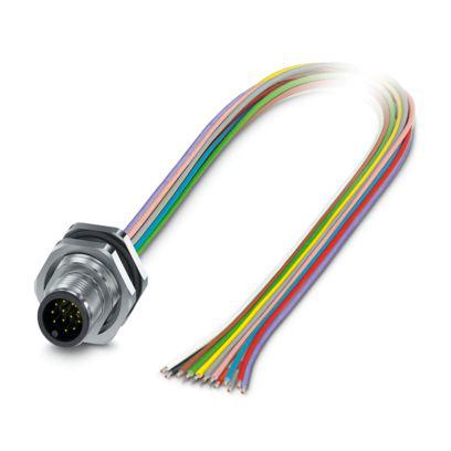 1238896 Phoenix Contact Circular Connector, 17 Contacts, Plug-In, M12 Connector, Plug, Male, IP65, IP67, SACC Series
