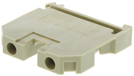 0380560000 Weidmuller  SAK 6/35 PA Series Beige, Yellow, 6mm², Single-Level, Feed Through Termination