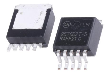 LM2576D2T-005G onsemi,  Step-Down Switching Regulator, 1-Channel 3A Adjustable 5-Pin, D2PAK