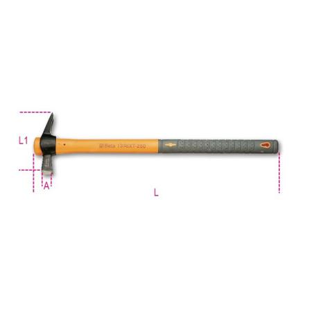 1376XT 300 BETA Steel Claw Hammer with Plastic Handle, 300g