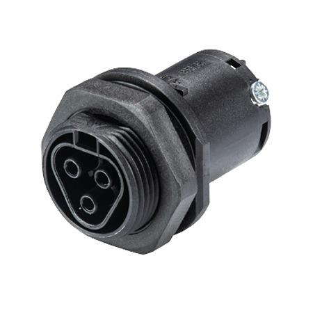 96-031-5053-1 Wieland RST CLASSIC Series Connector, 3-Pole, Female, 3-Way, Push-In, 20A, IP66, IP68, IP69