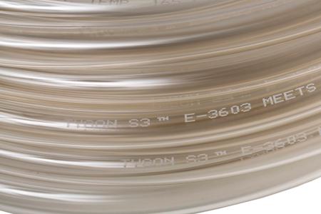 ACF00007 Saint-Gobain Industrial & Consumer Solutions Tygon® E-3603 Flexible Tube, Special PVC, 3.2mm ID, 6.4mm OD, Clear, 15m