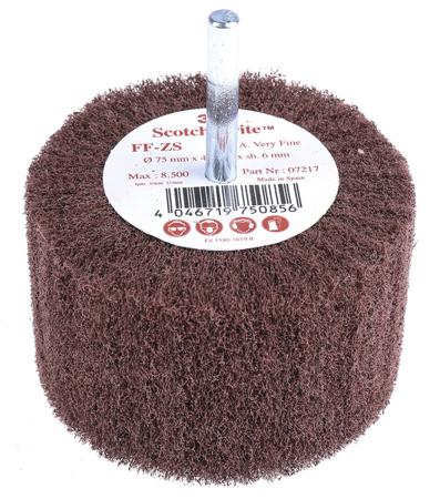 FF-ZS-07217 3M Aluminium Oxide Flap Wheel, 75mm x 45mm x 6mm