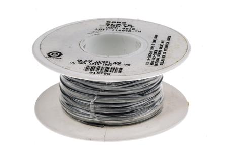 5852 SL005 Alpha Wire 5852 Series Grey 0.09 mm² PTFE Equipment Wire, 28 AWG, 7/0.13 mm, 30m, PTFE Insulation,