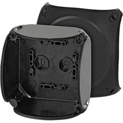 KF 0400 C HENSEL KF Series Black Polycarbonate Junction Box, IP66, IP67, IP69, 70 x 104 x104mm