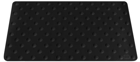 PODO4280NADHESIVE ID Group Black Anti-Slip Natural Rubber Tile 80cm x 420mm x 7mm