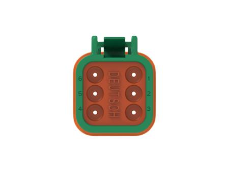 DT06-6S-TN03 TE Connectivity, DT06-6S Automotive Connector Socket Green Cable 6 Way, Cable Termination