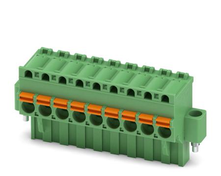1874170 Phoenix Contact, 5.08mm Pitch, FKCVR 2.5/ 9-STF-5.08, 9 Way, Pluggable Terminal Block, Plug, Spring Cage Termination,