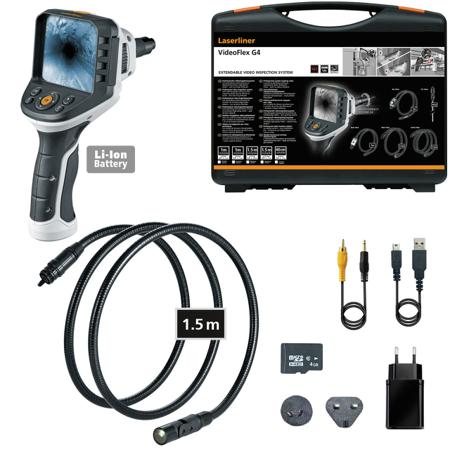092-947A Laserliner 17mm probe Inspection Camera Kit, 1500mm Probe Length, 640 X 480pixels Resolution, LED Illumination