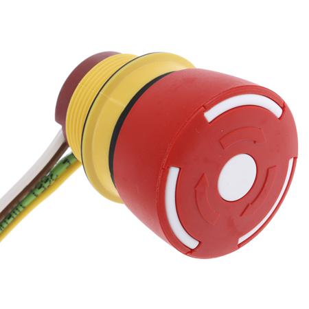 84-5030.0040 EAO 84 Series Twist Release Emergency Stop Push Button, Panel Mount, 22.5mm Cutout, SPDT, IP65