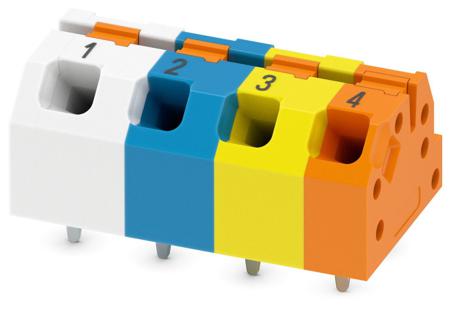 1071100 Phoenix Contact 0-IL-EXPROFINET 3, SPTAF 1/ 4-5 Series PCB Terminal Block, 4-Contact, 5mm Pitch, PCB Mount, 1-Row, PCB