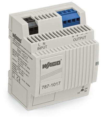 787-1017 WAGO Switching Power Supply, , 18V dc, 2.5A, 45W, 100 → 240V ac Input Voltage