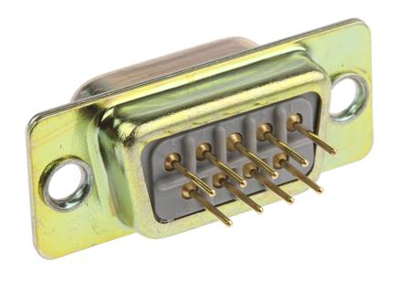 472-758 RS Pro 9 Way Through Hole PCB D-sub Connector Plug, 2.74mm Pitch