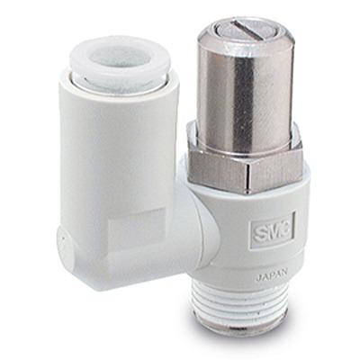 AS2311F-01-06SD SMC AS1F-D Series Threaded Speed Controller, R 1/8 Male Inlet Port x 6mm Tube Outlet Port,