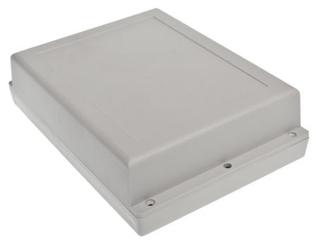 186-2251 RS PRO Grey ABS Enclosure, IP65, IK07, Grey Lid, 197.7 x 144.55 x 52.55mm