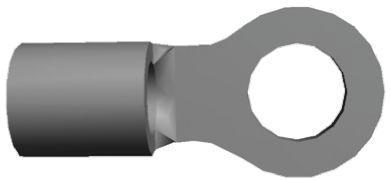 322455 TE Connectivity Solistrand Series Uninsulated Tin Plated Crimp Ring Terminal, M5 Stud Size, 2.6mm² to 6.6mm², 12AWG
