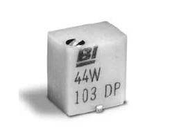44WR20KLFT7 20kΩ, SMD Trimmer Potentiometer 0.25 W @ 85 °C Top Adjust TT ElectronicsBI, 44