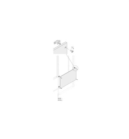 1STQ007494A0000 ABB PPFB Series RAL 7035 Light Grey Pickled Steel Sheet Blind Panel, 738mm H, 290mm W, 13mm D, 13mm L, for Use with