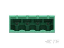 796636-4 TE Connectivity Buchanan Series 5.08mm Pitch Straight Pluggable Terminal Block, PCB Header, Through Hole, 4 Way