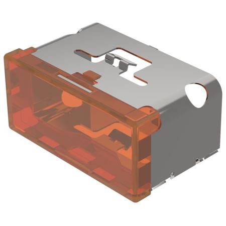 03-901.3 Indicator Lens Rectangle Style, Orange, 38 Long