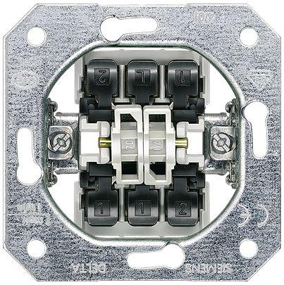 5TA2118-0KK Siemens 2 Way Rocker Switch Grid Module 10A, DELTA Series