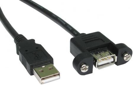 286-3706 RS PRO USB 2.0, Male USB A to Female USB A, 5m
