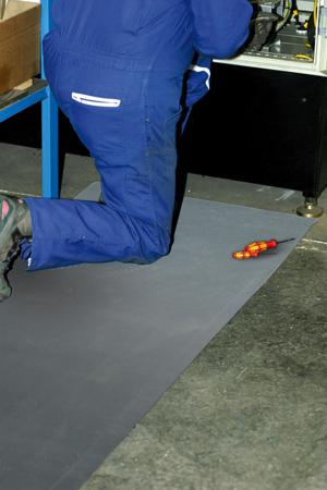 M38-4 ID Group M38/4 EPDM Foam/Rubber Anti-Fatigue Mat, 1m x 10m x 4.5mm