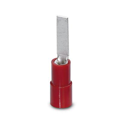 3240531 Phoenix Contact Hooked Insulated Blade terminal plug 19.5mm Blade Length, 16AWG to 22AWG, Red