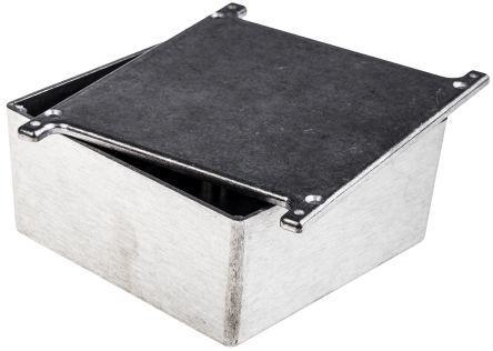146-5343 Alumimium Enclosure, Flanged, 120.5 x 120.5 x 59.2mm