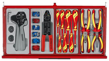 TKS26R1034T Teng Tools 3 Piece Electricians Tool Kit Tool Kit with Trolley