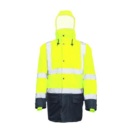 HVREFYXXL Active Gear HVREFY Navy/Yellow Unisex Hi Vis Jacket, XXL