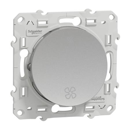 S530233 Schneider Electric Grey Rocker Switch, 2 Way, 1 Gang, Odace