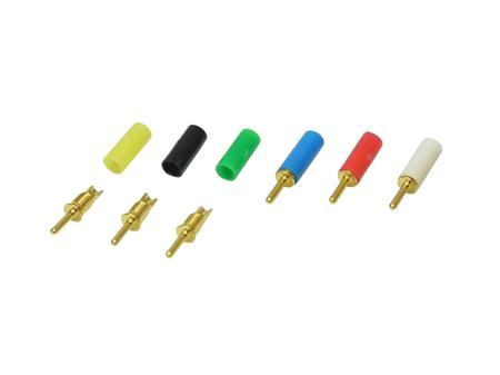OP-1-1-White Mac 8 0.8mm White Terminal Post, 125V ac/dc, 1A, M1.8 Thread
